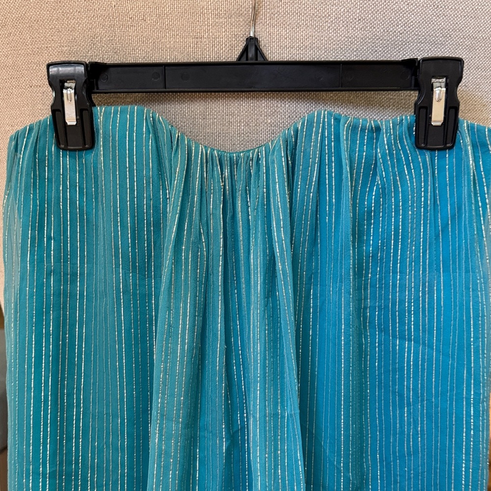 Chic Blue Ruffled Mini Dress - Picture 2 of 10